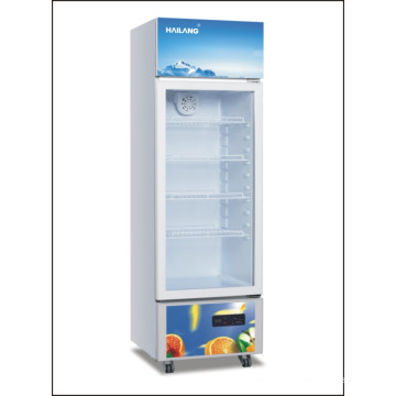 Refrigerador vertical con pantalla de una puerta